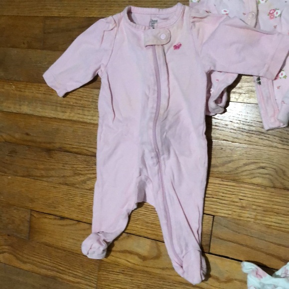Newborn long sleeve PJ bundle, five pair - Picture 7 of 11